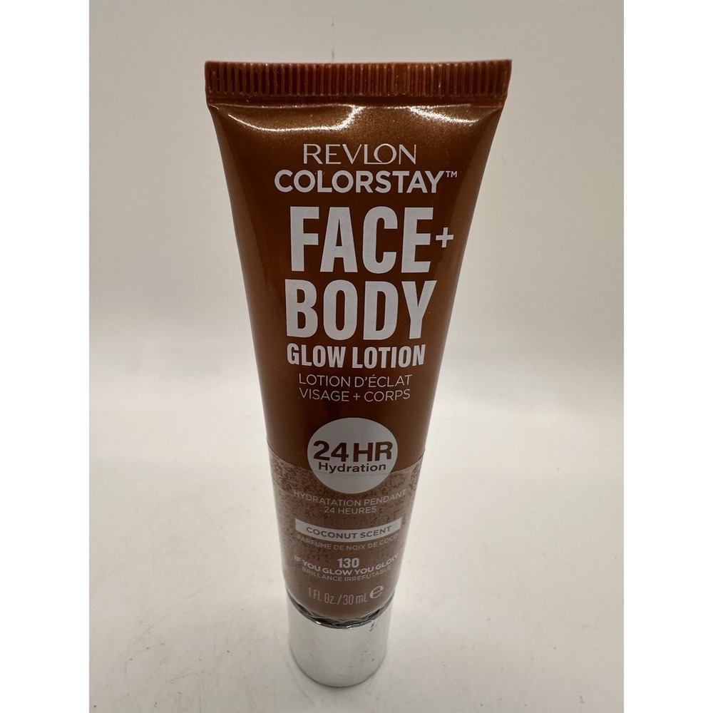 Revlon ColorStay Face + Body Glow Lotion Coconut Scent Shade 130 If You Glow You